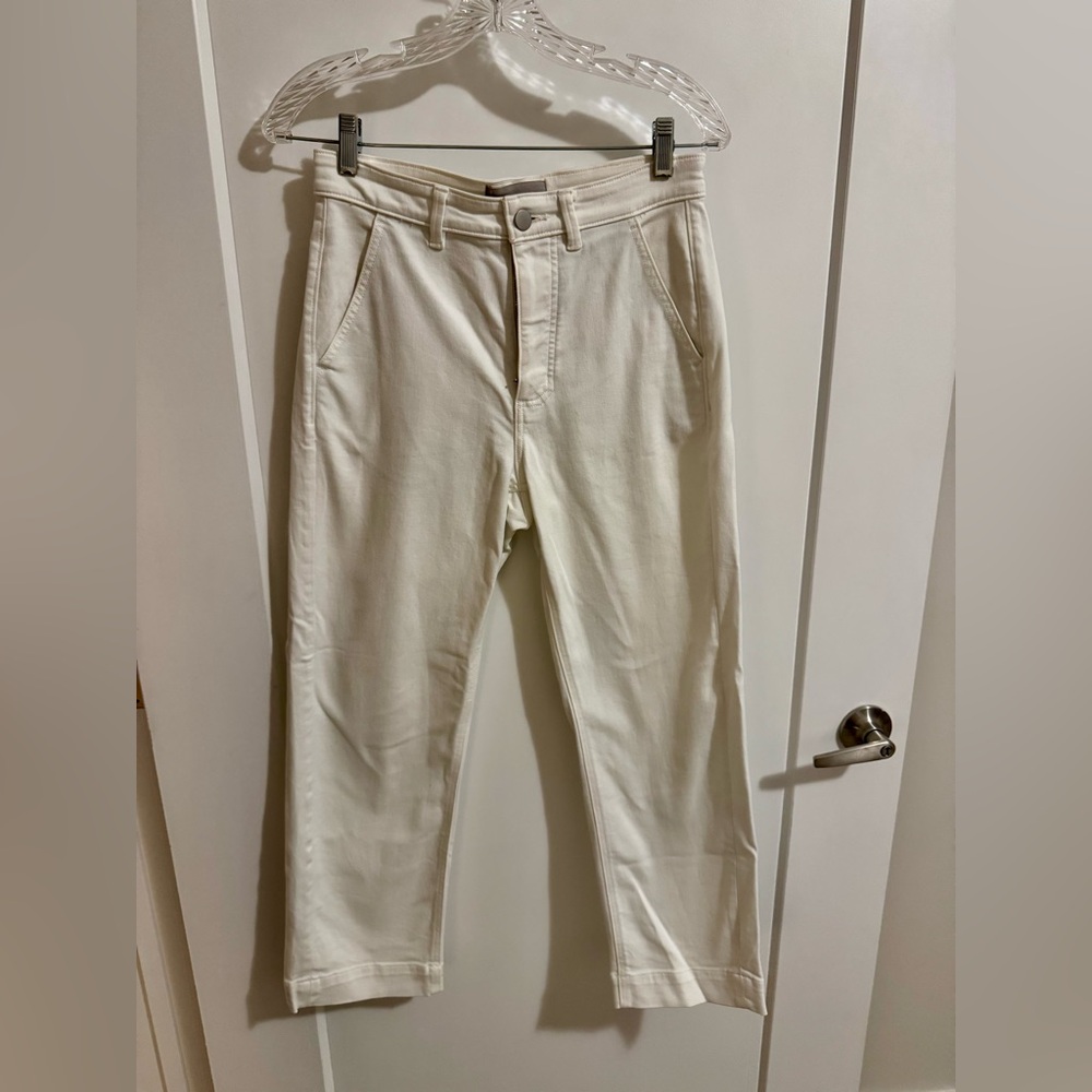 Everlane Straight Leg Crop (white size 4)
